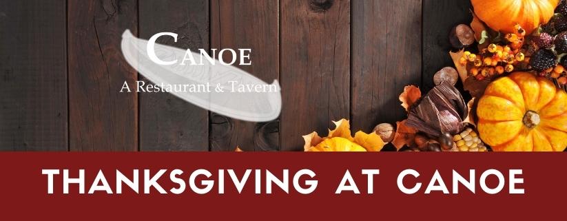 Canoe Thanksgiving 2022 Dinner Menu