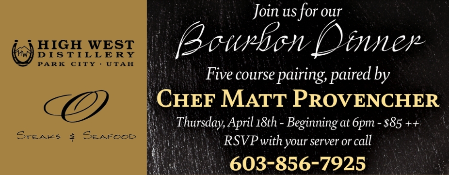 High West Distillery Bourbon Dinner