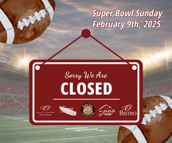 Magic Foods Restaurant Group is closed on Super Bowl Sunday, February 9, 2025.