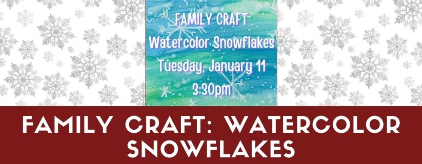Family Craft: Watercolor Snowflakes