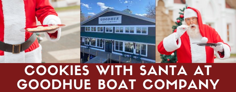 Cookies with Santa at Goodhue Boat Company