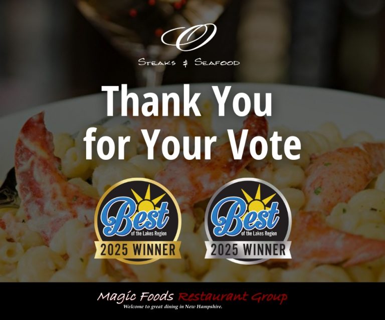 -MFRG-Website-News-Graphic- (4) O Steaks & Seafood Laconia wins 2025 Best of the Lakes Region awards for Best Fine Dining Restaurant and more.